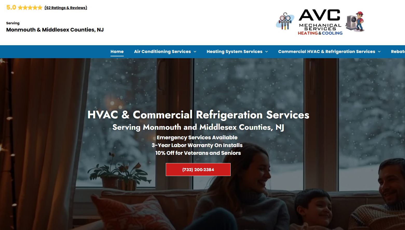 AVC Mechanical Services - Labor warranty AC repair serving Middletown Township NJ