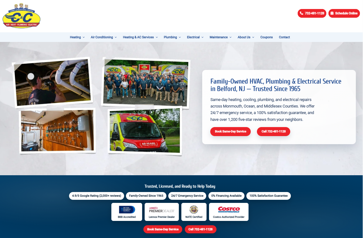 C&C Air - HVAC company serving Middletown Township NJ