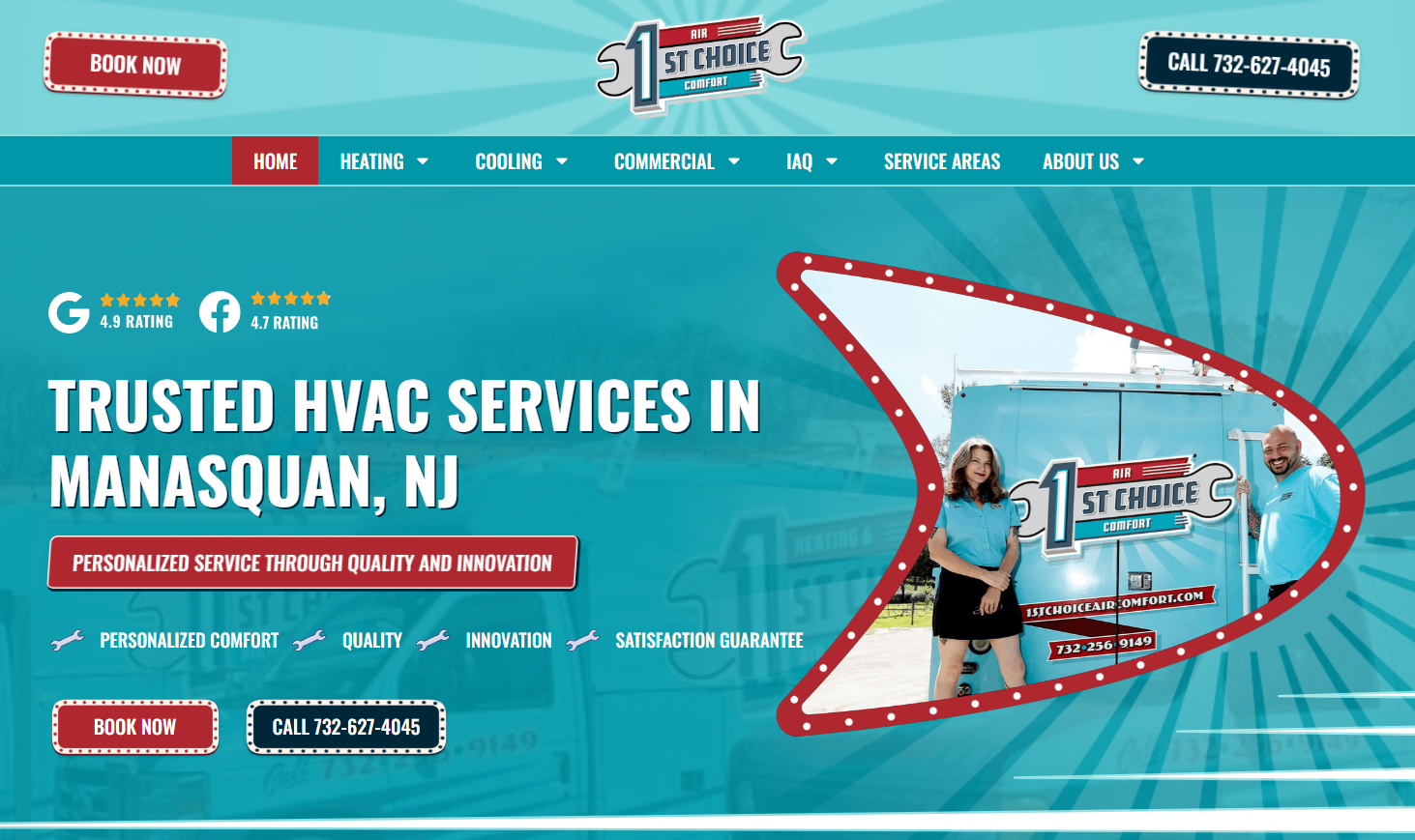 1st Choice Air Comfort - 24/7 HVAC service in Middletown Township NJ