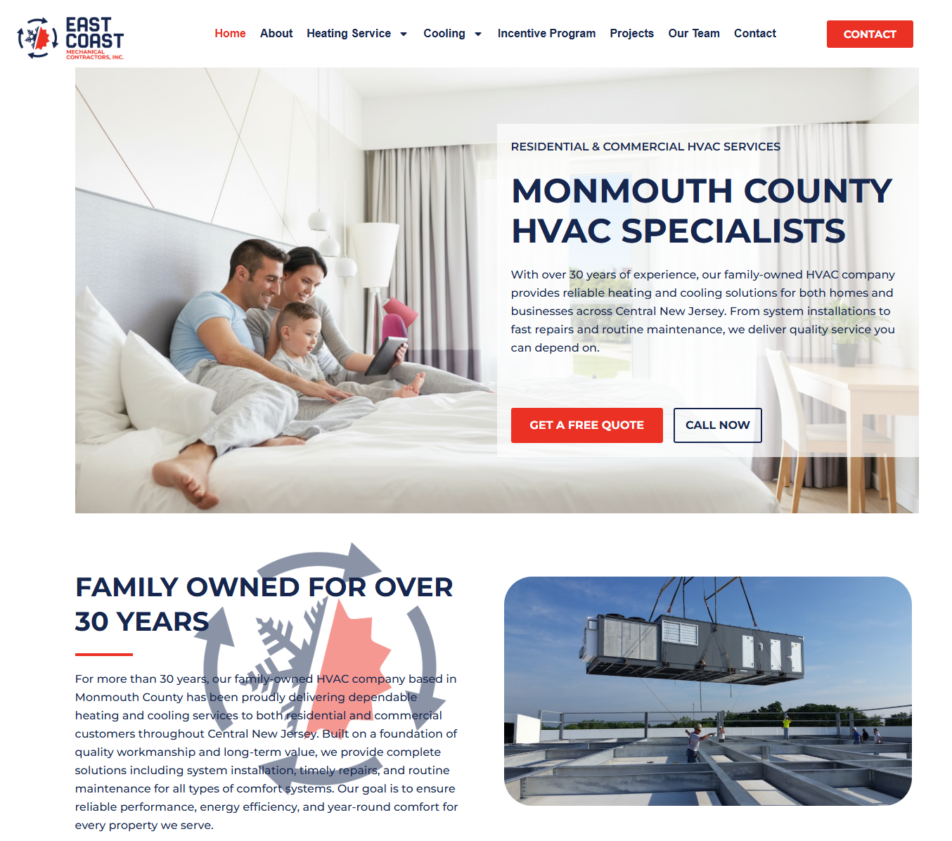 East Coast Mechanical Contractors - Family-run HVAC company in Monmouth County NJ